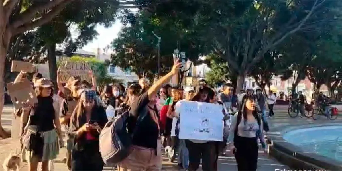 Ambientalistas marchan para defender el Parque Juárez en Puebla
