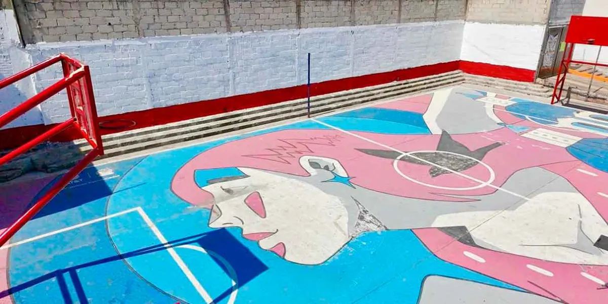 Realiza Gobierno de Pepe Chedraui Jornada de Pintura en Cancha La Rosa