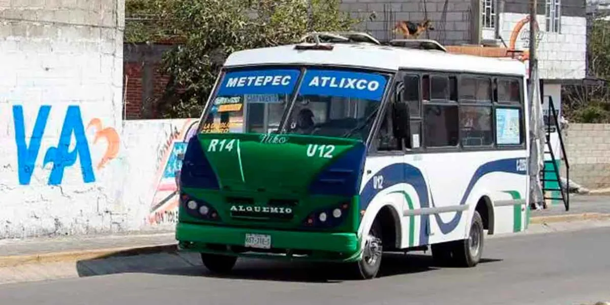 Transporte público en Atlixco opera con normalidad pese a llamados de paro