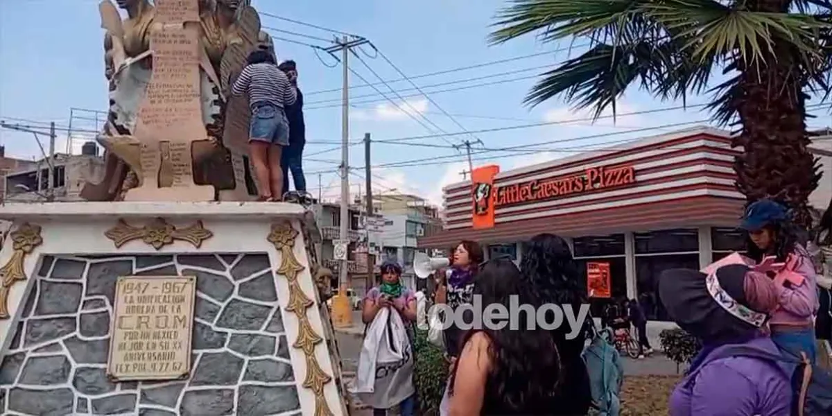 Mujeres marchan en Texmelucan este 8M para exigir igualdad laboral