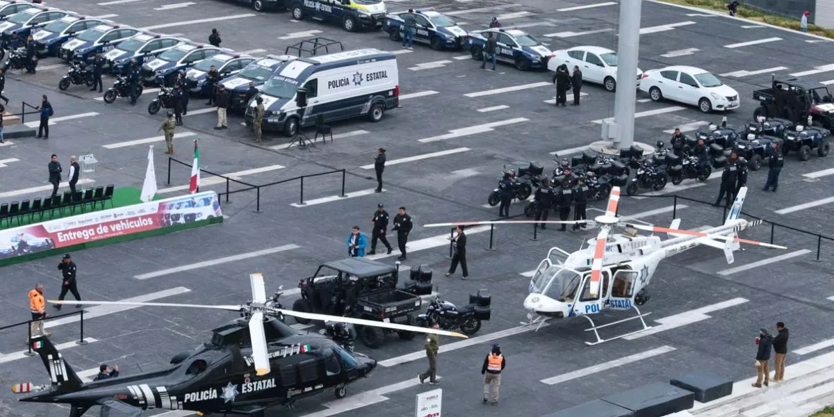 Puebla fortalece seguridad: helicópteros, patrullas y motos para combatir la corrupción