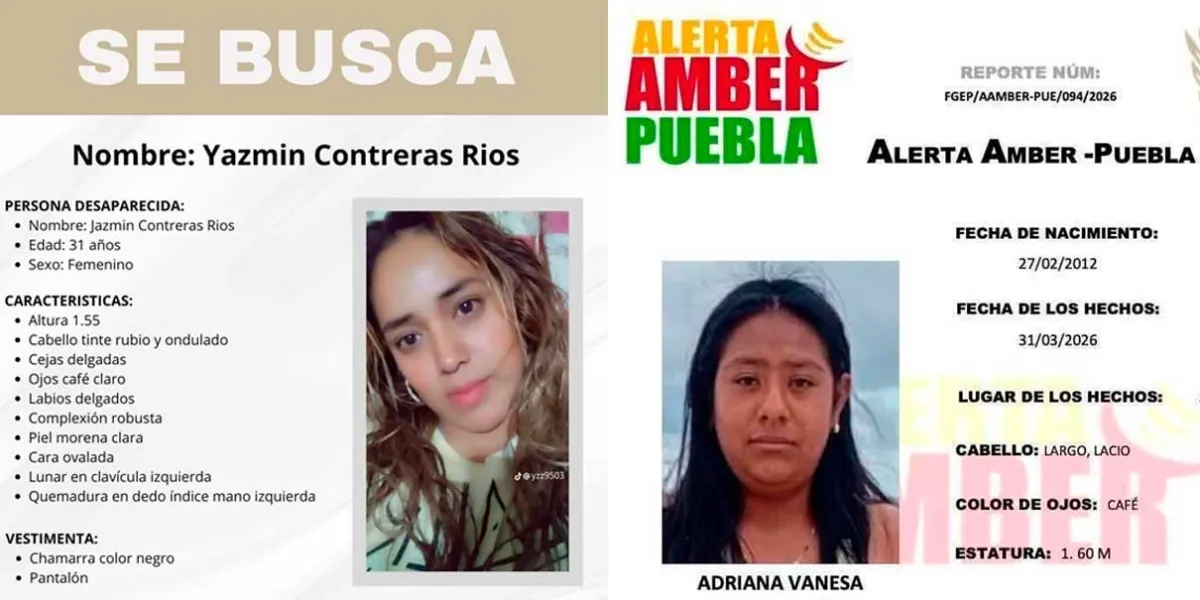 Desaparecen una mujer y un niña en Tlahuapan y Texmelucan 