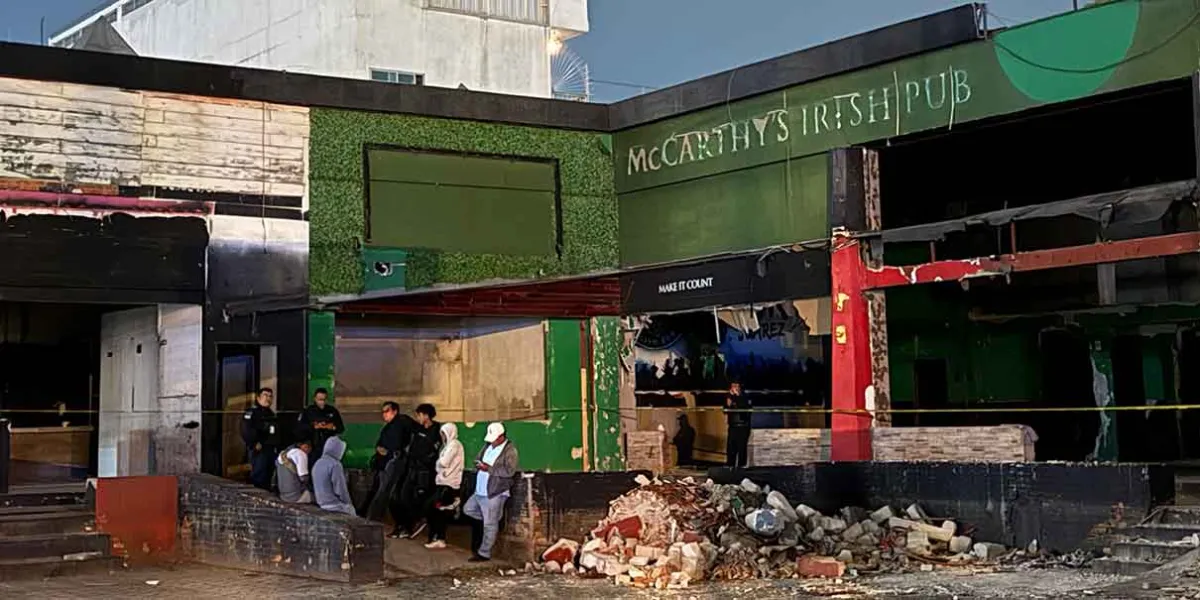 Trabajadores hallan restos humanos dentro de una cisterna en locales de la avenida Juárez