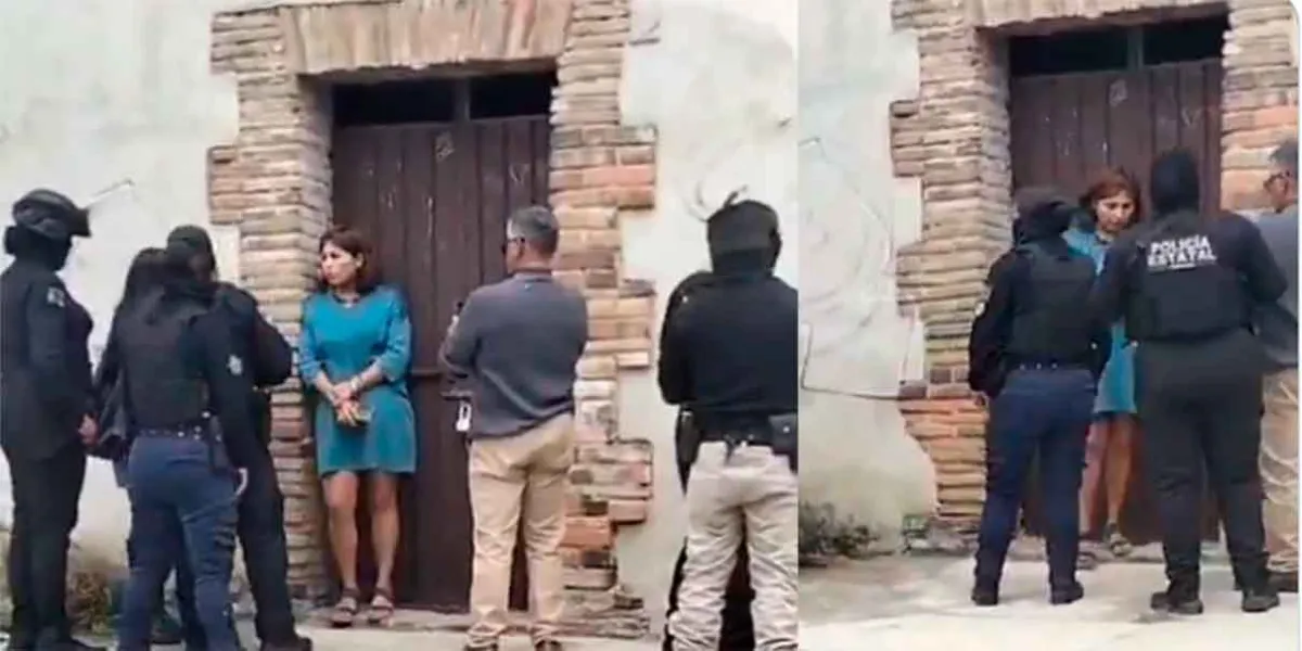 Roxana Luna protagoniza enfrentamiento con policías en Tlaltenango