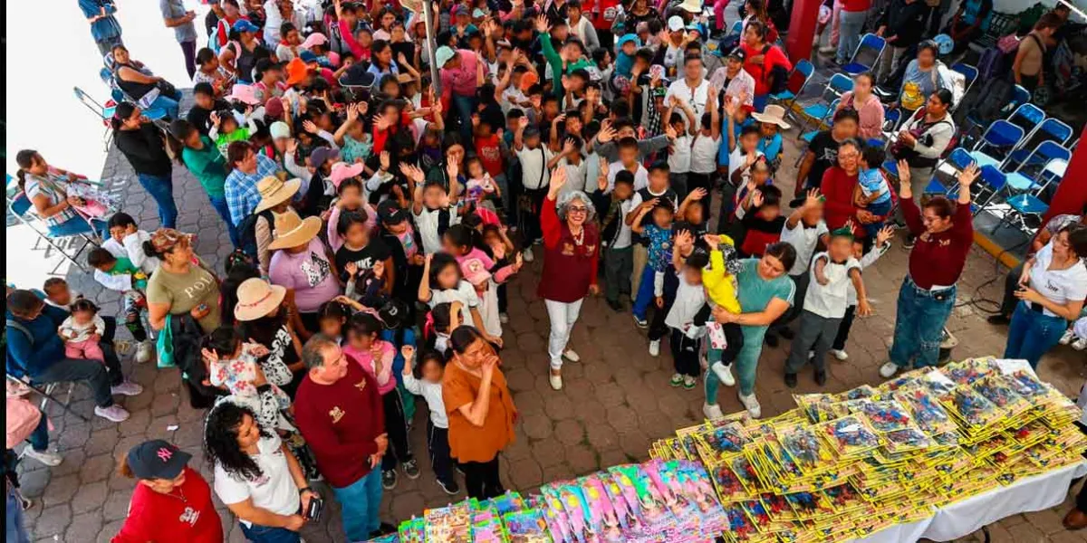 Tlazopilli acerca sonrisas a la infancia de San Pedro Cholula