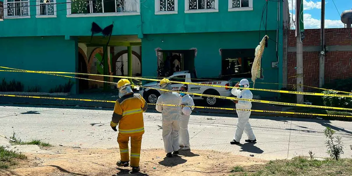  17 lesionados y casas con daños por explosión en vivienda de Cuautlancingo