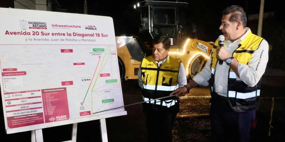 Pemex y el gobierno estatal de Puebla impulsan pavimentación sin precedentes en Puebla capital