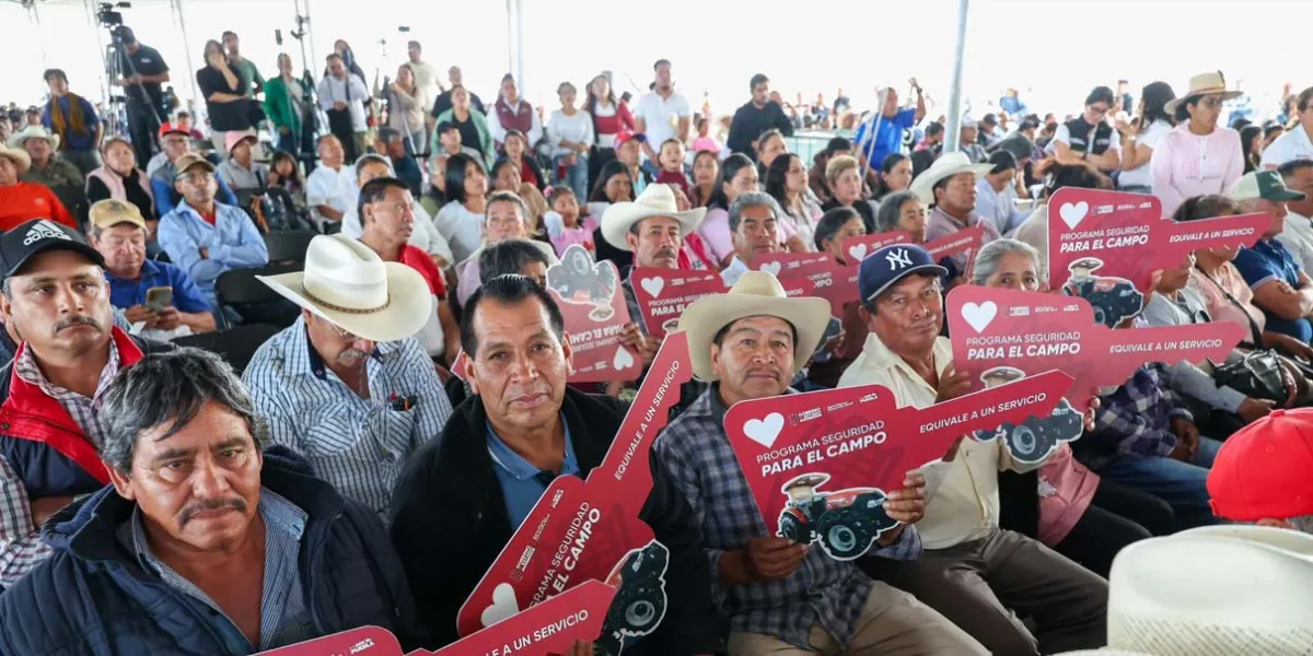 Puebla reactiva 200 mil hectáreas de campo con inversión histórica y apoyos directos