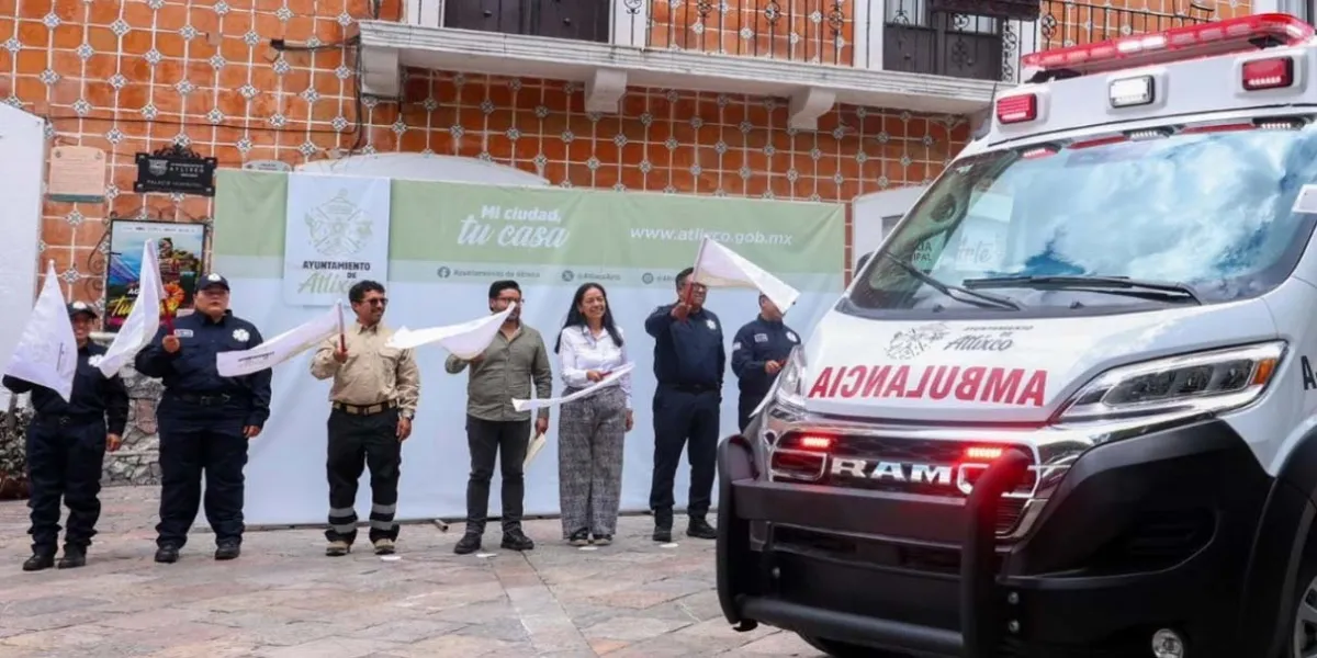 Atlixco mejora atención prehospitalaria con nueva ambulancia municipal
