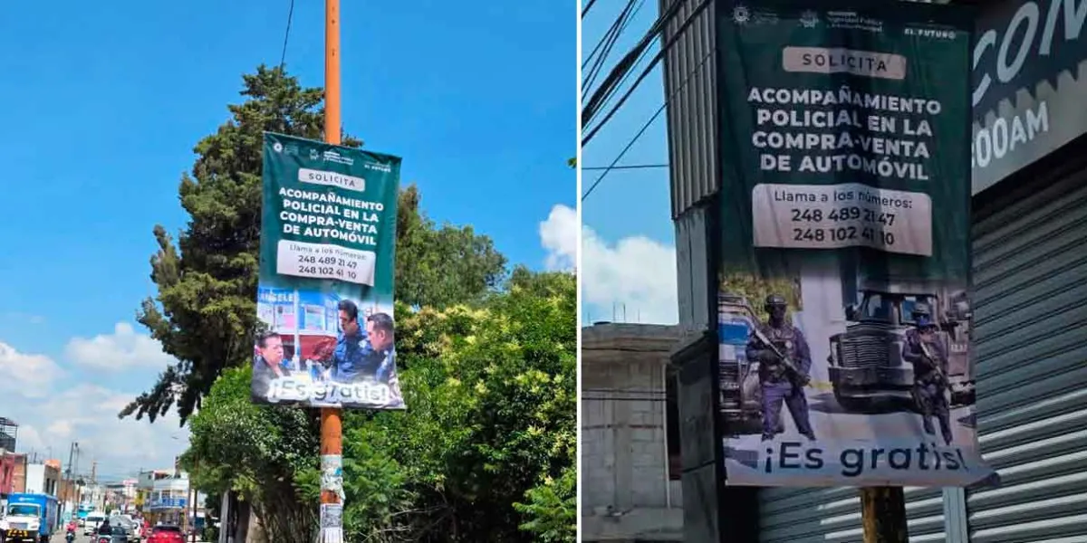 En Texmelucan colocan avisos contra falsa venta de autos  