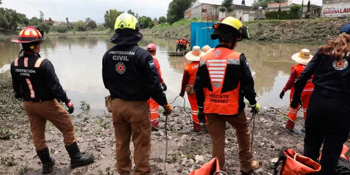 Inspecciona Pepe Chedraui labores en el vaso regulador Puente Negro, así como afectaciones en la zona