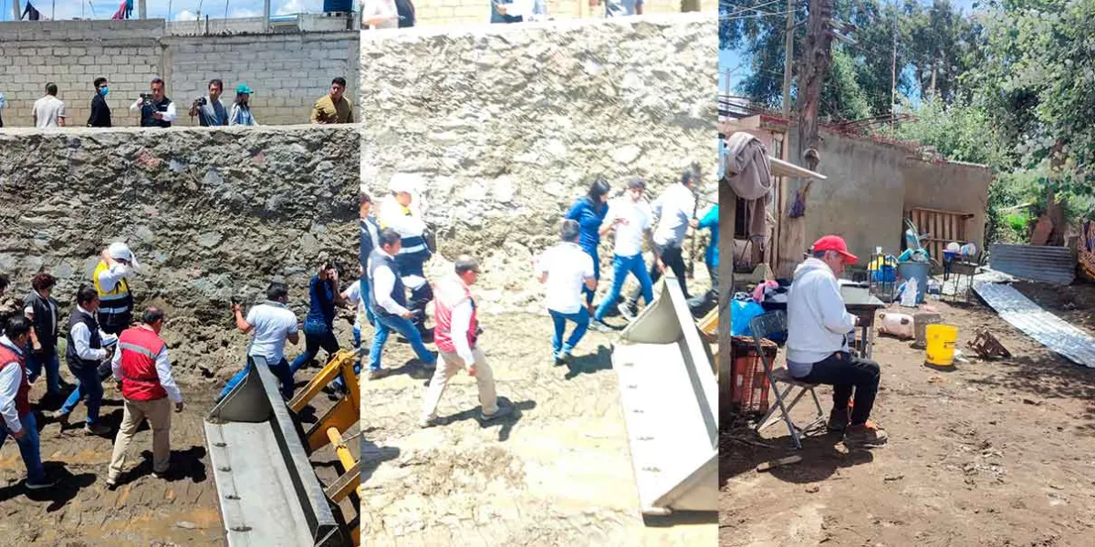 Supervisa Infraestructura estatal zonas afectadas en Serdán para prevenir riesgos por lluvias