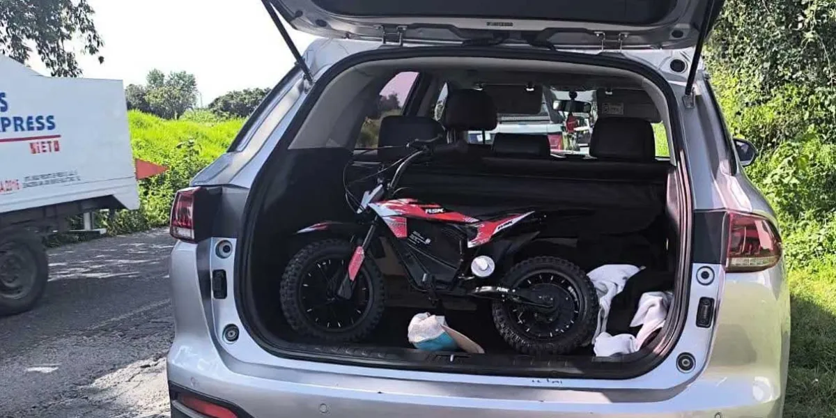 Persiguieron y detuvieron a ladrones de moto en Huejotzingo 