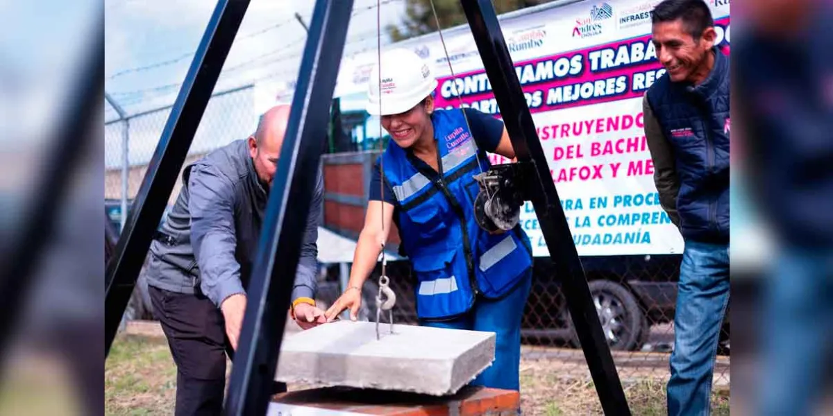 San Andrés Cholula fortalece infraestructura educativa en San Francisco Acatepec