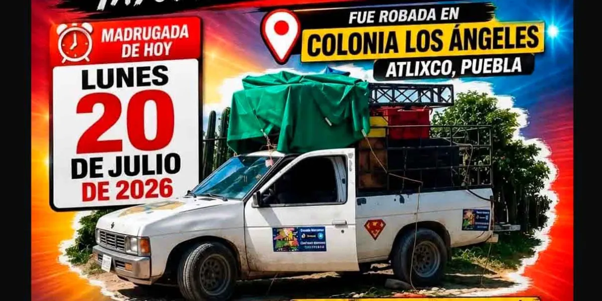 Roban la “Marranamóvil” en Atlixco; Sonido Marrano pide ayuda para recuperarla