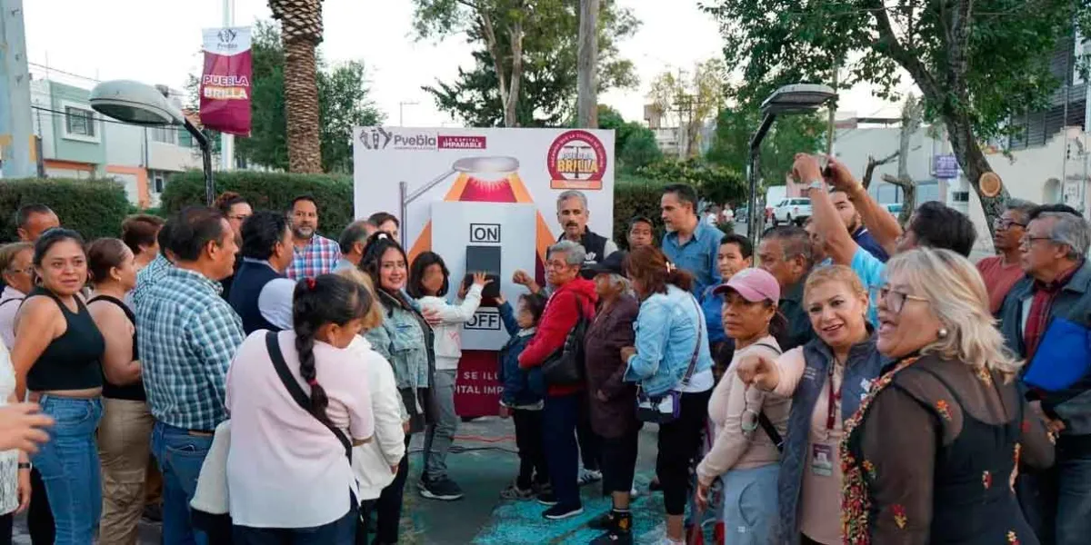 Con Puebla Brilla, Pepe Chedraui moderniza al 100 por ciento el alumbrado público en la colonia Reforma