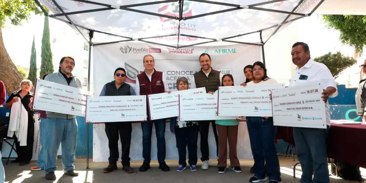 Pepe Chedraui entrega apoyos del programa Tu Crédito Imparable a emprendedores de Puebla