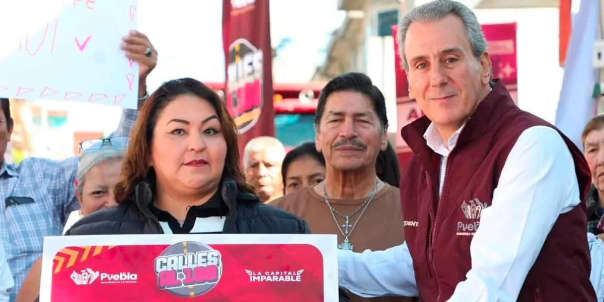 Encabeza Pepe Chedraui trabajos de rehabilitación vial en la Junta Auxiliar de San Jerónimo Caleras