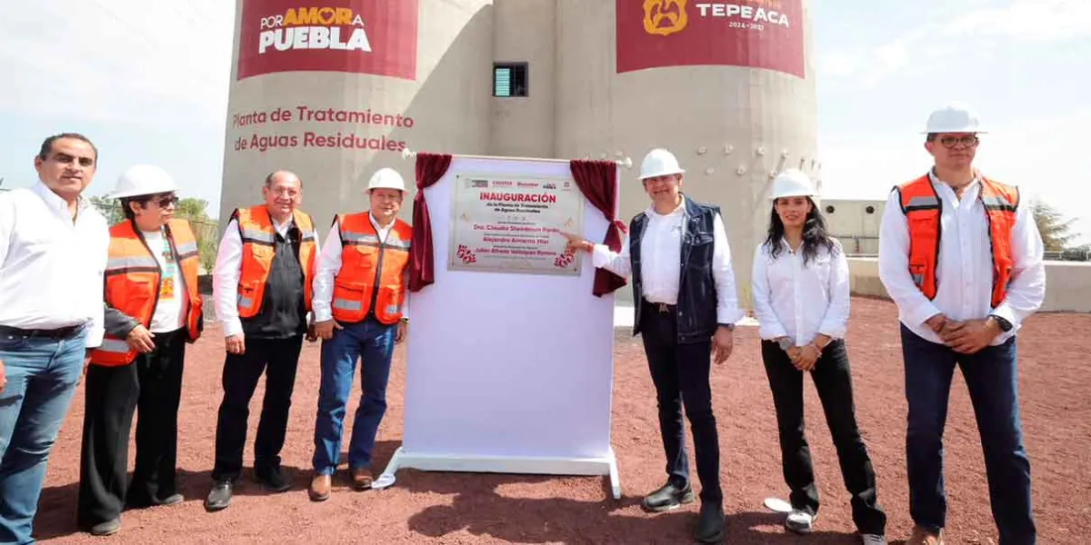 Alejandro Armenta inaugura planta de tratamiento de aguas residuales en Tepeaca