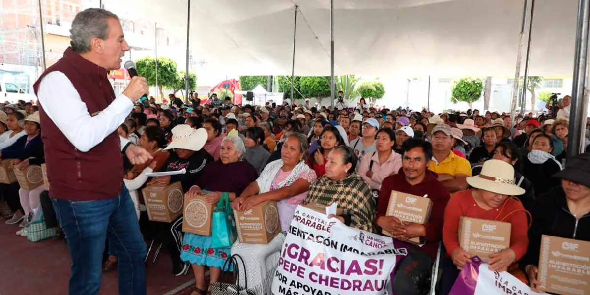 Entregó Pepe Chedraui más de 5 mil despensas del programa “Alimentación Imparable” en Canoa