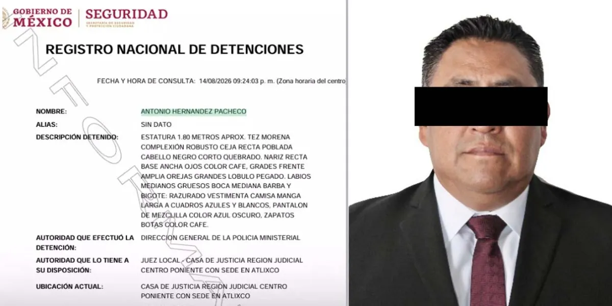 Detienen a director de Seguridad Pública de Atlixco durante operativo