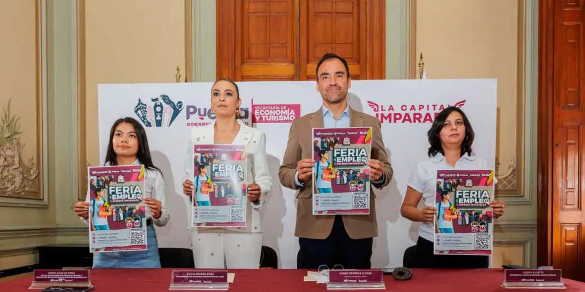 Feria de Empleo de la Juventud Imparable junto con la BUAP este 25 de agosto
