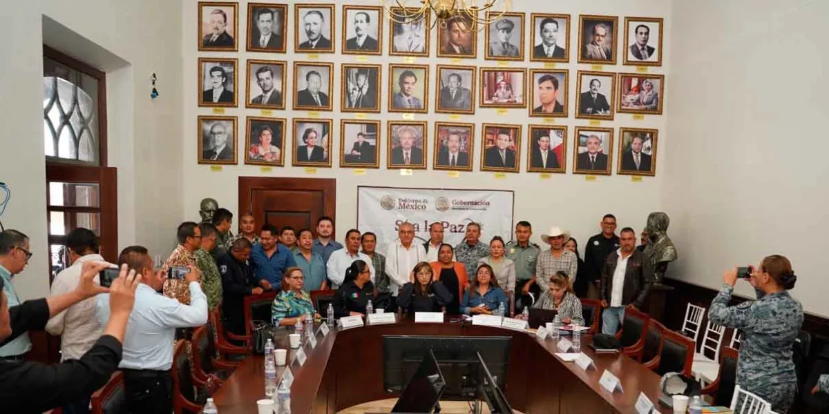 Huauchinango fue sede de la Mesa de Paz Regional para fortalecer la Seguridad en la Sierra Norte