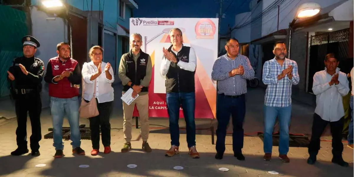 Con Puebla Brilla, José Chedraui moderniza al 100% alumbrado en Jardines de San José