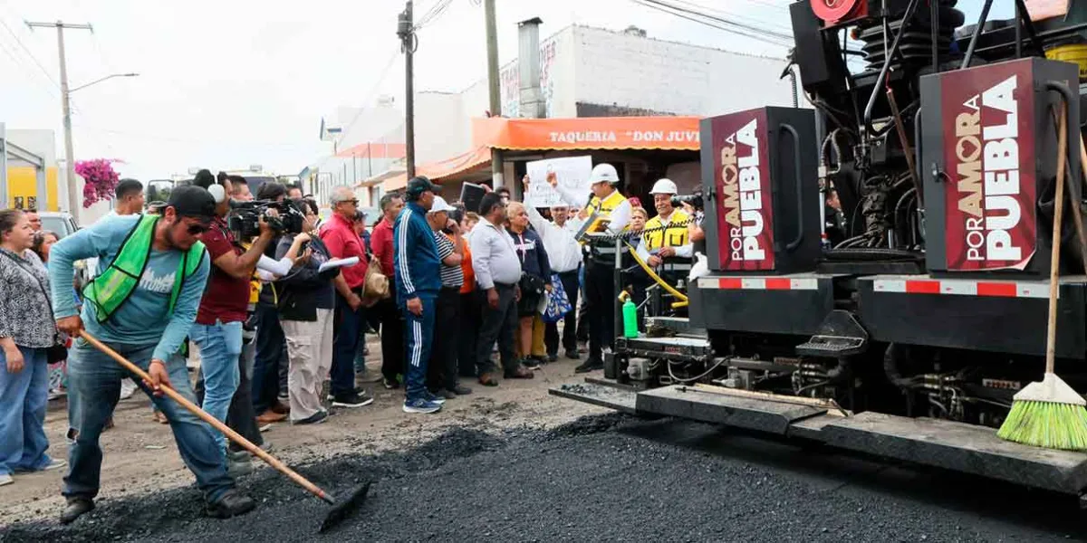 Puebla intervendrá 28 mil calles este año; meta es llegar a 150 mil en 2030
