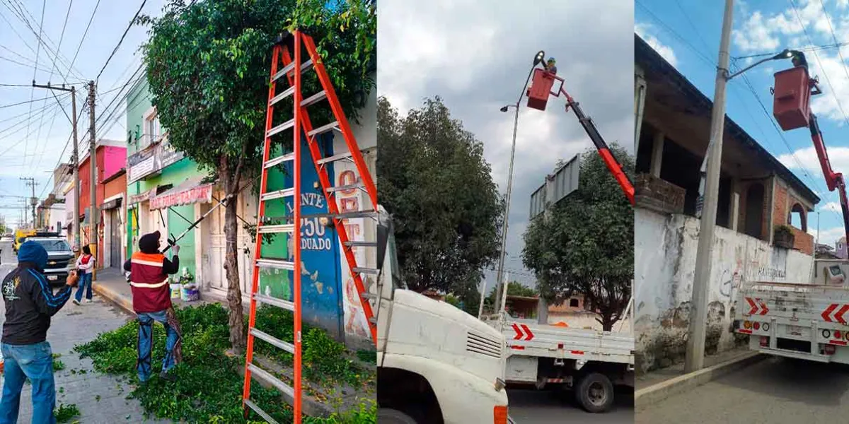 San Pedro Cholula realiza más de 200 acciones de mantenimiento urbano