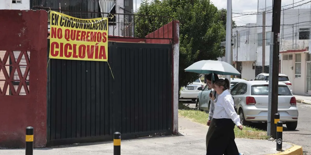Pese a inconformidad marcan Ciclovía en la zona de San Manuel