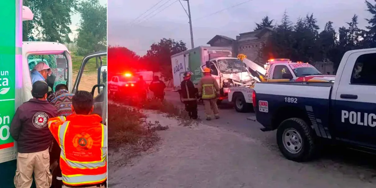 Trabajador de Lala terminó prensado tras accidente en Tlachichuca