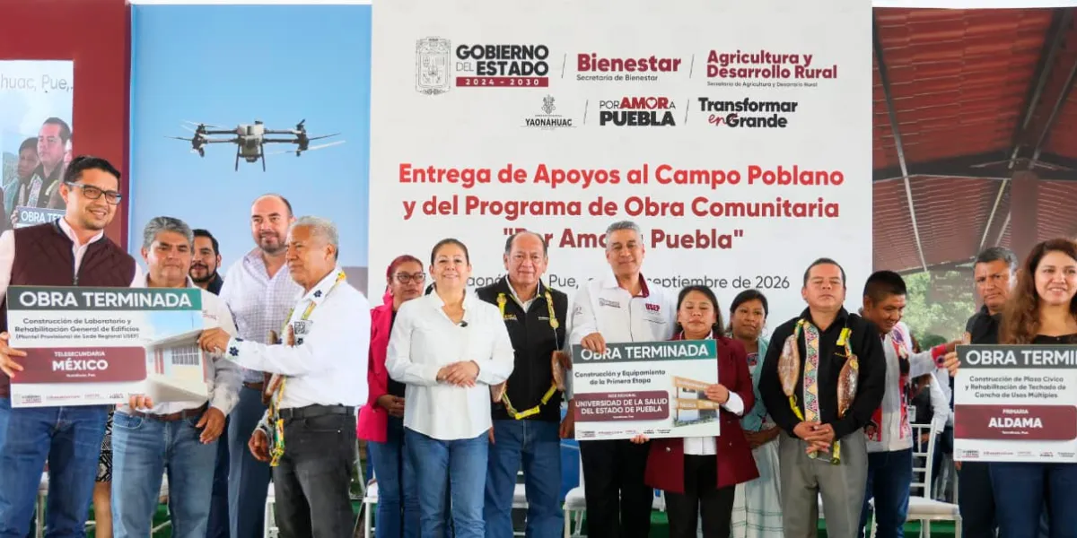 Apoyos al campo y obra comunitaria fortalecen el bienestar en la Sierra Nororiental