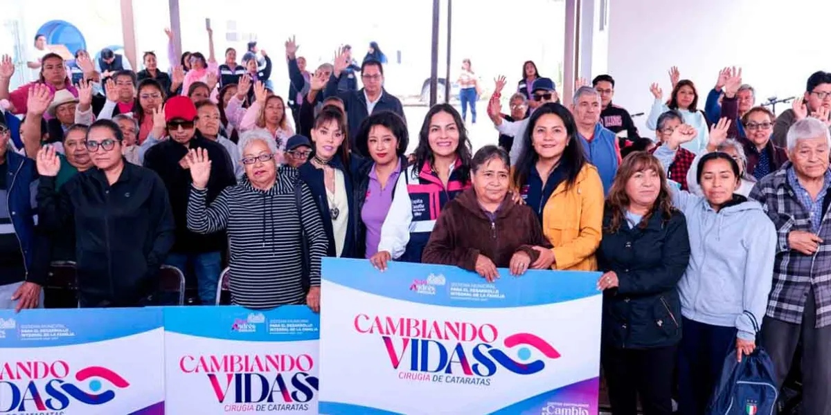 Cirugías de cataratas beneficiarán a 50 personas en San Andrés Cholula