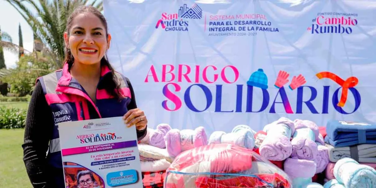 Convoca Lupita Cuautle a la solidaridad en San Andrés Cholula para brindar abrigo a personas en situación de vulnerabilidad