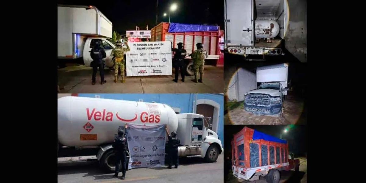 Recuperan 58 mil 600 litros de gas LP robado en Puebla