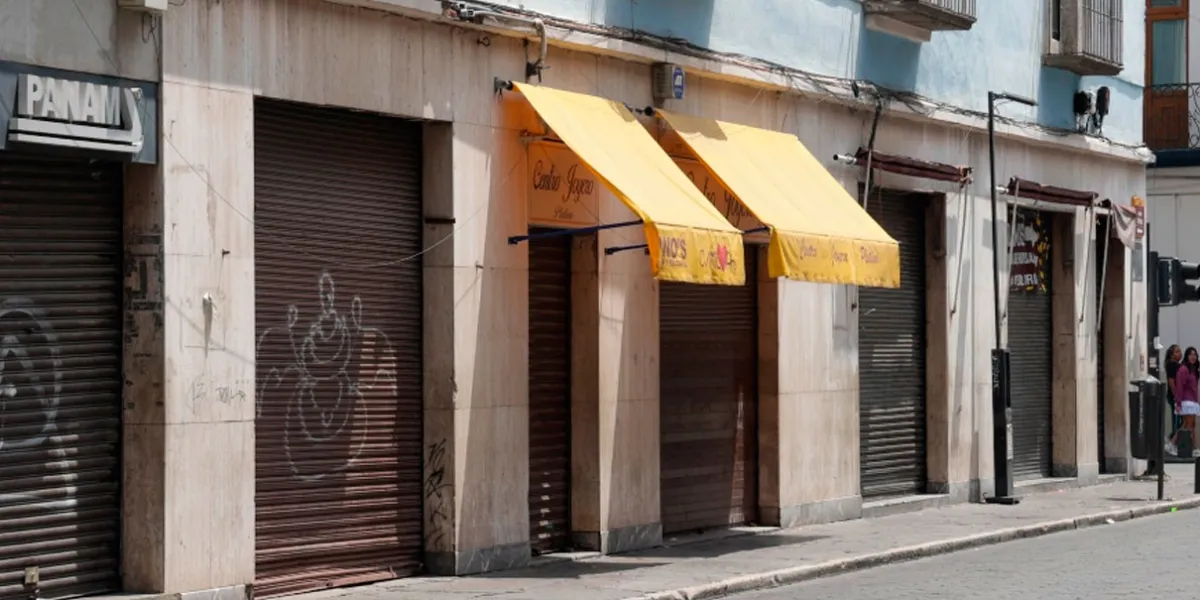 200 negocios quebraron en 8 meses en el centro histórico de Puebla