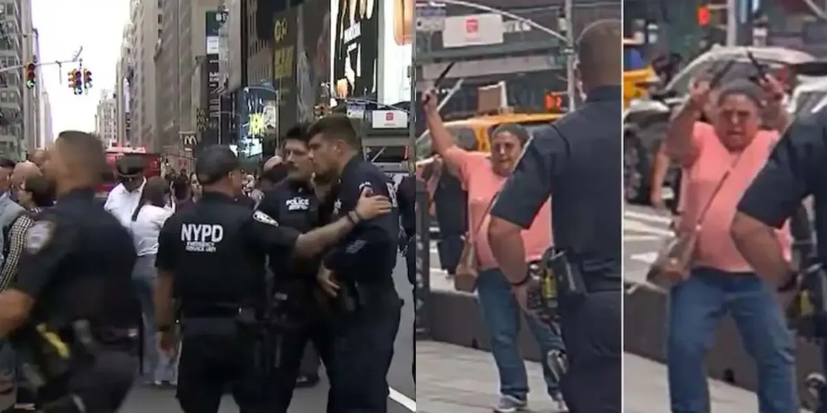 Mujer es abatida por policías tras atacar con un cuchillo a dos personas en Times Square