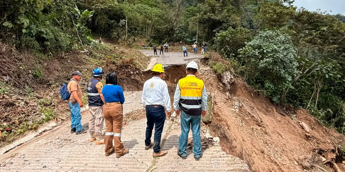 Tormentas provocan deslaves y destrucción carretera en las Sierras Norte y Nororiental 