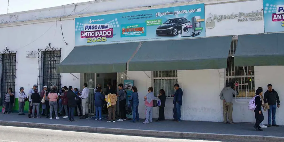Pago anual de Agua de Puebla congela tarifa y ofrece beneficios