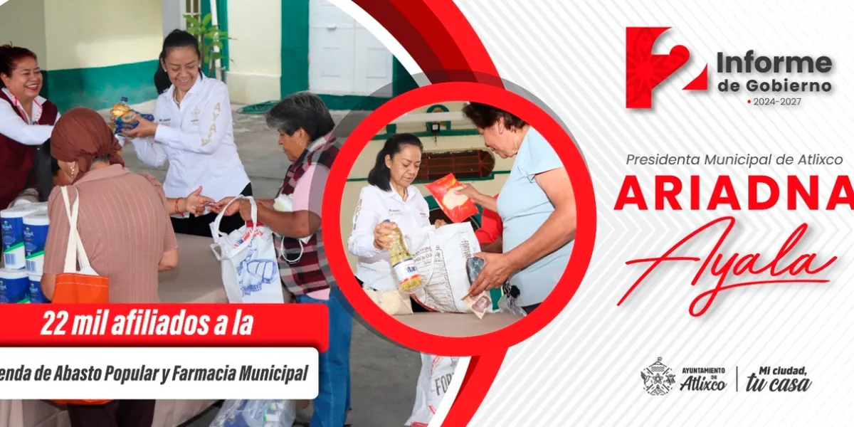 Ariadna Ayala mantiene apoyo a la economía de familias con Tienda de Abasto Popular y Farmacia Municipal
