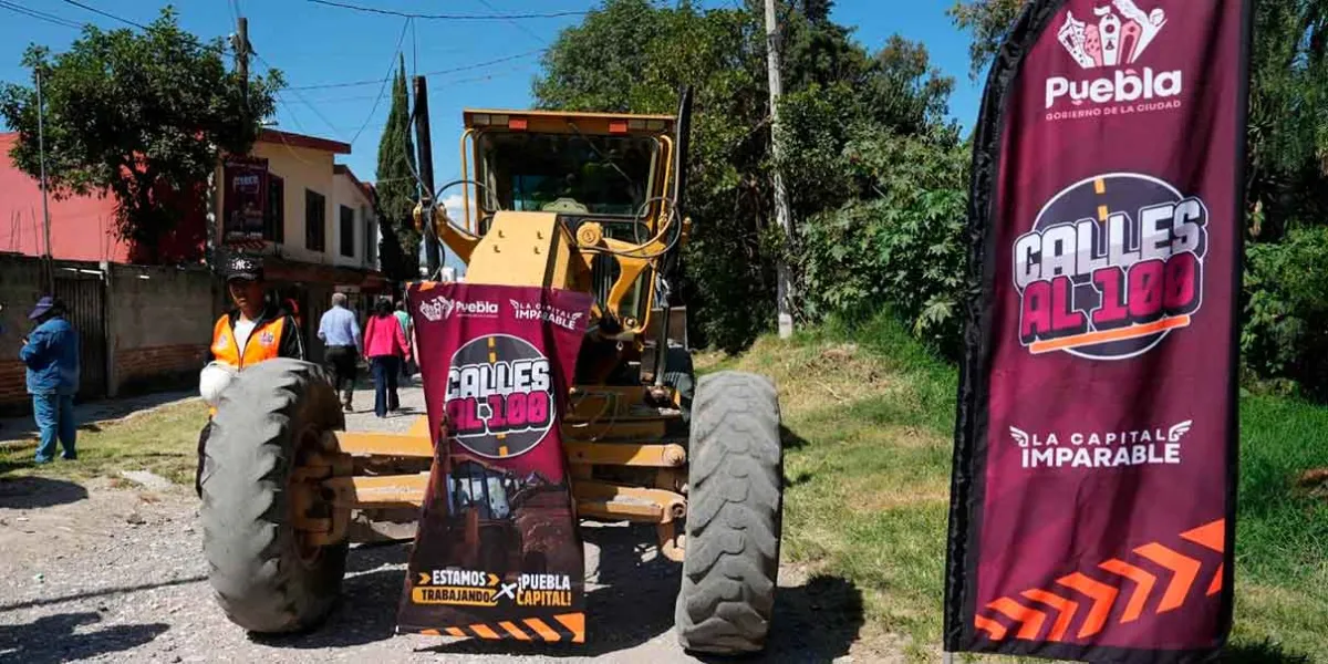 Pepe Chedraui inicia pavimentación de la 123 Poniente; beneficiará a más de 13 mil poblanos