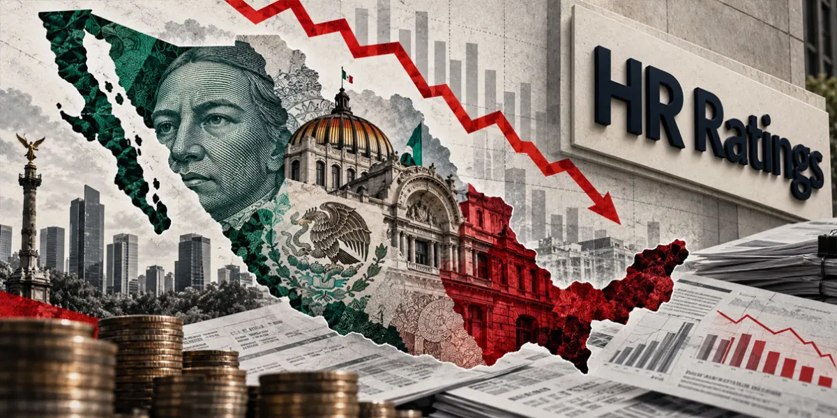 HR Ratings baja calificación de México por deuda y deterioro fiscal