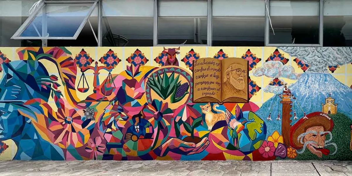 Inauguran mural en el Complejo Regional Mixteca de la BUAP