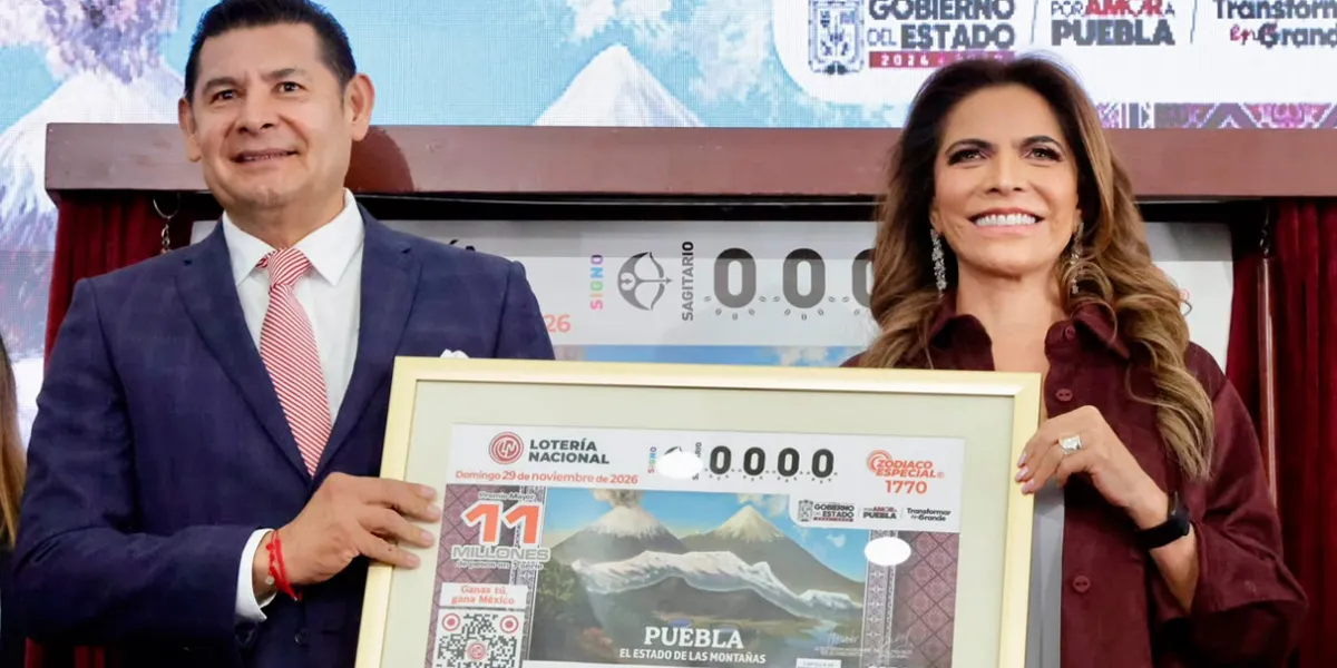 Lotería Nacional dedica sorteo especial a Puebla, Estado de las Montañas