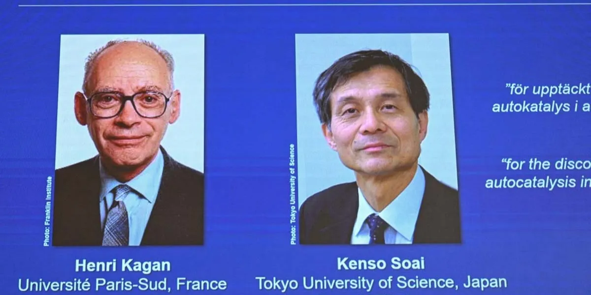 Nobel de Química 2026 premia a Kagan y Soai por avances clave para fabricar medicamentos