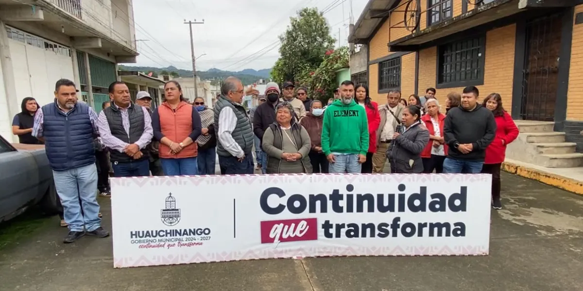 Rogelio López arrancó más obras para beneficio de Huauchinango