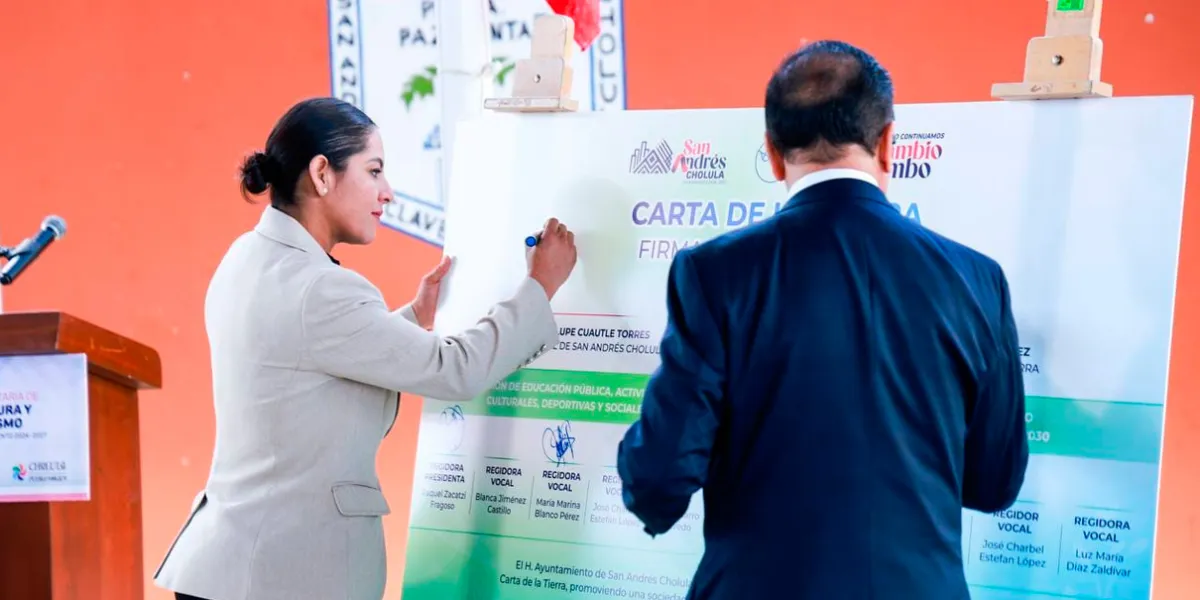 Reafirma Lupita Cuautle compromiso ambiental con firma de la Carta de la Tierra