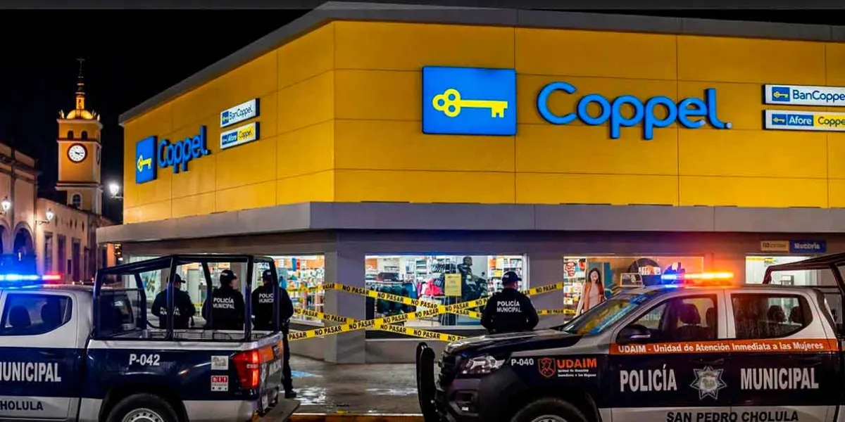 Asalto con disparos en Coppel de San Pedro Cholula deja robo de celulares