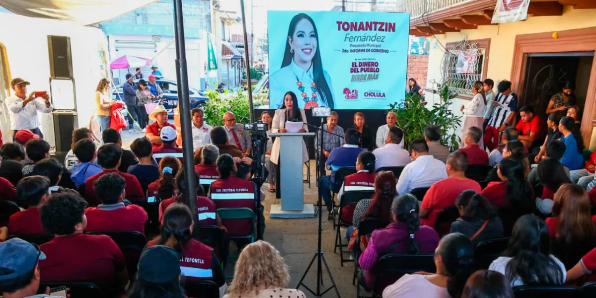 Tonantzin Fernández, llevó su Segundo Informe de Gobierno a las juntas auxiliares